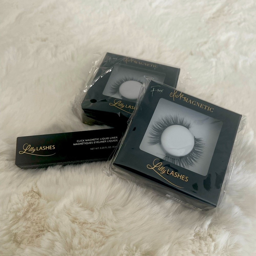 Lilly Lashes Click Magnetic Lashes (2 Pairs) and Liner Set (Total Value:  $94)
